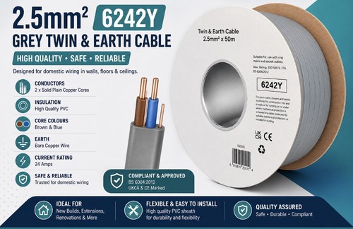 Cavo doppio terra 5mm - cavo, e